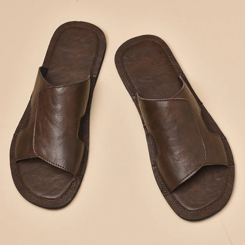Zapatillas de cuero elegantes para hombre