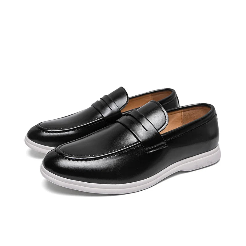 Mocasines de piel elegantes para oficina