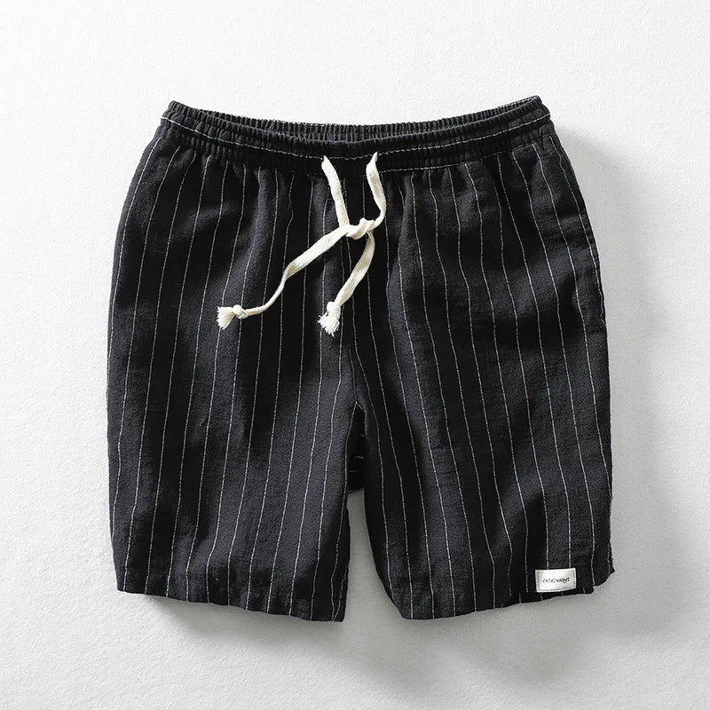 Pantalones cortos de algodón y lino