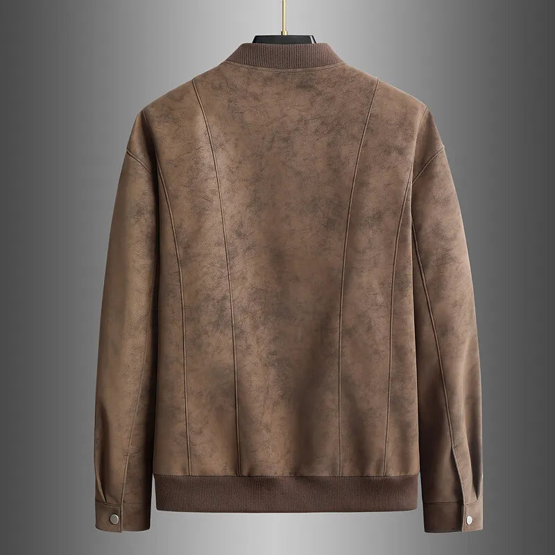 Chaqueta de béisbol de ante