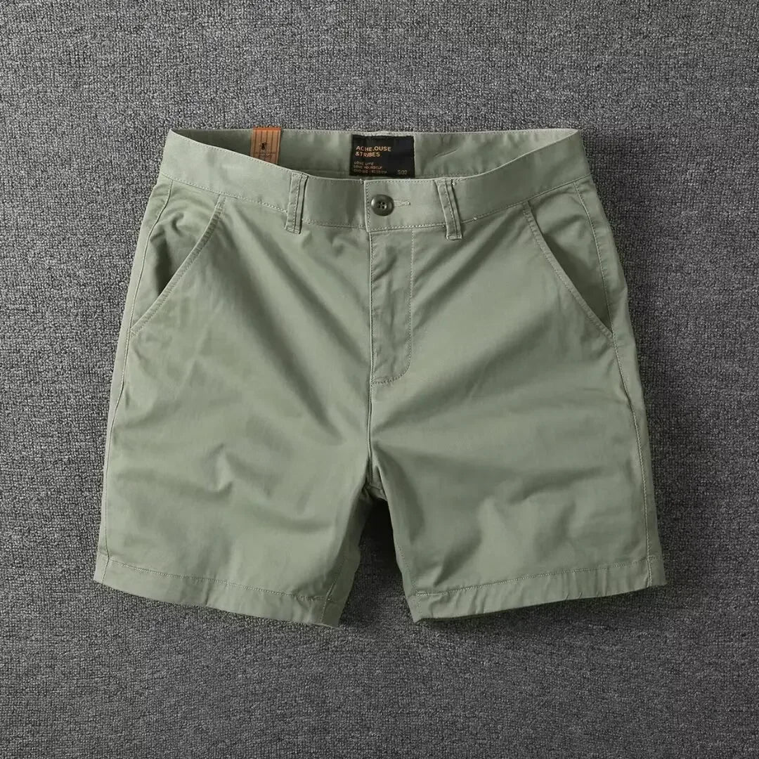 Elegantes pantalones cortos de algodón