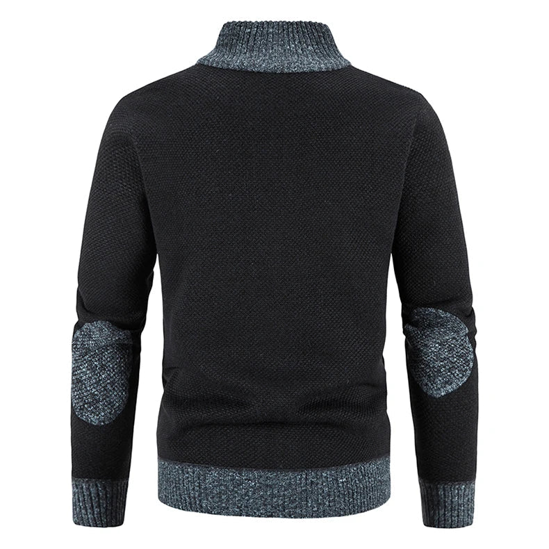 Elegante cárdigan de punto con cremallera