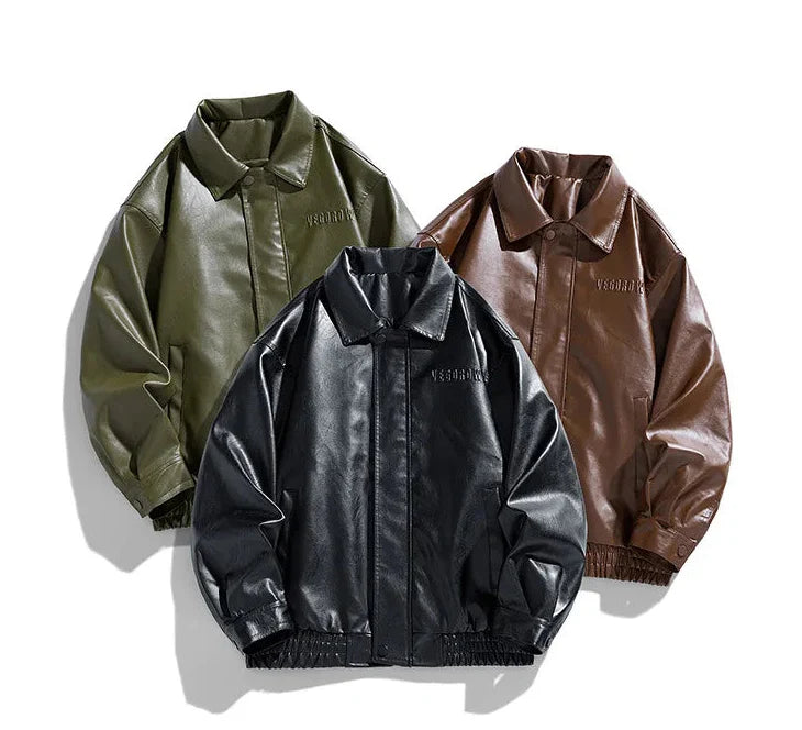 Chaqueta de cuero para moto