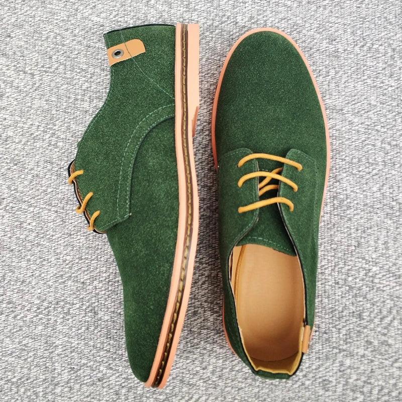 Zapatos de negocio Oxford de ante
