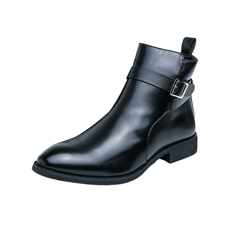 Elegantes botines de cuero