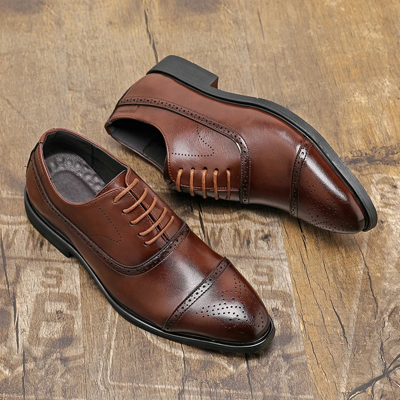 Zapatos Oxford de cuero elegantes
