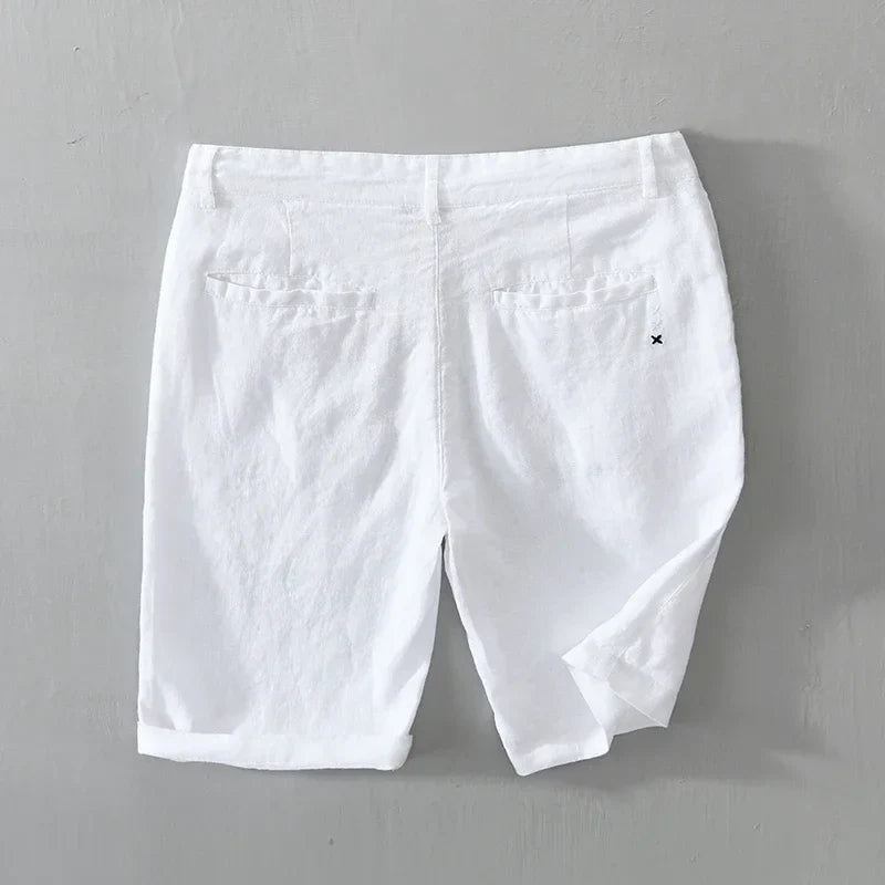 Pantalones cortos de lino de alta calidad