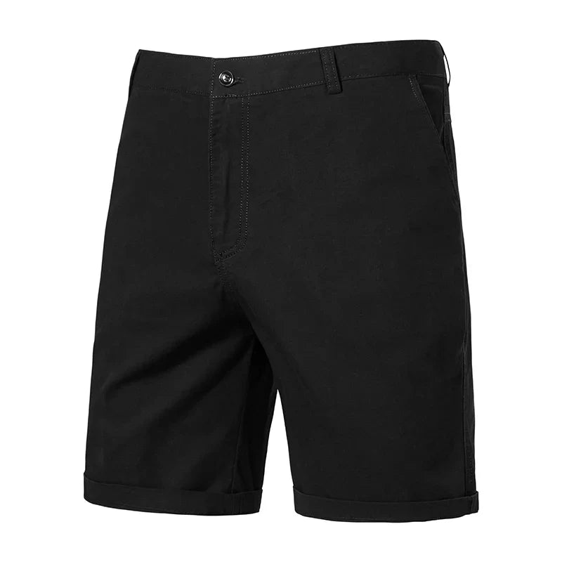 Elegantes pantalones cortos de algodón