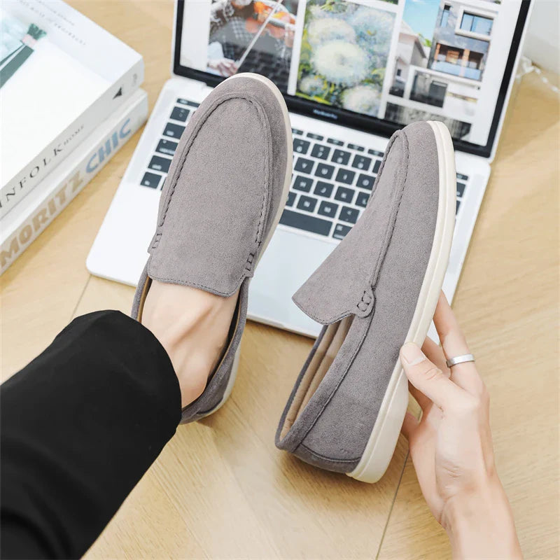 Mocasines casuales de ante