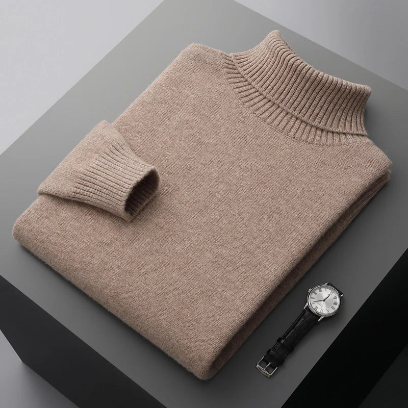 Jersey de cuello alto de lana Portofino