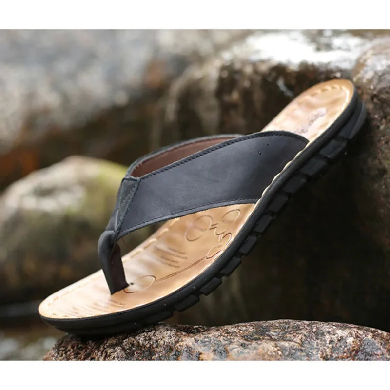 Sandalias de piel para hombre