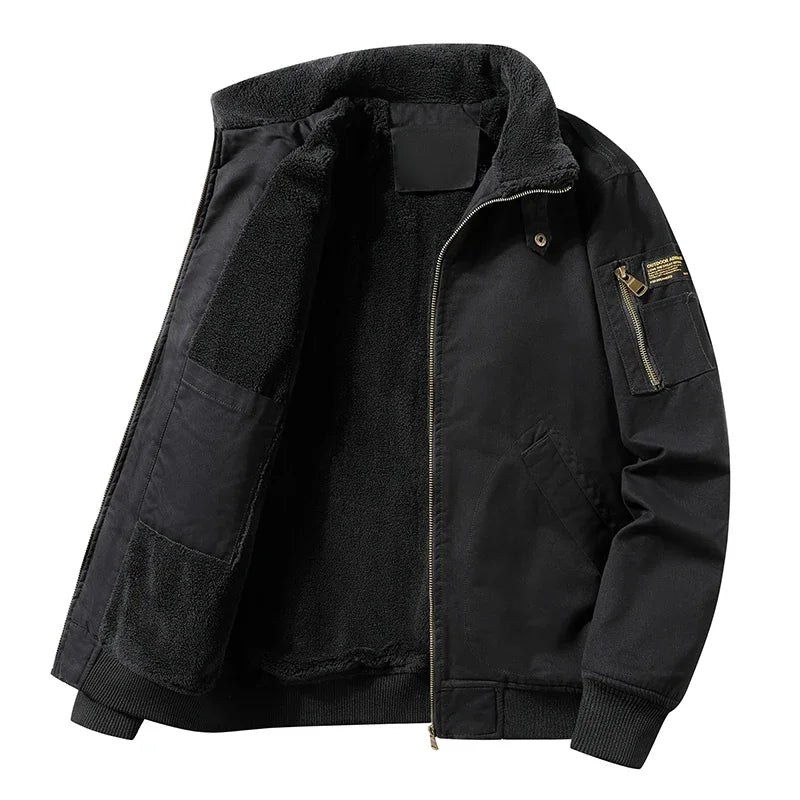 Chaqueta de algodón con forro polar