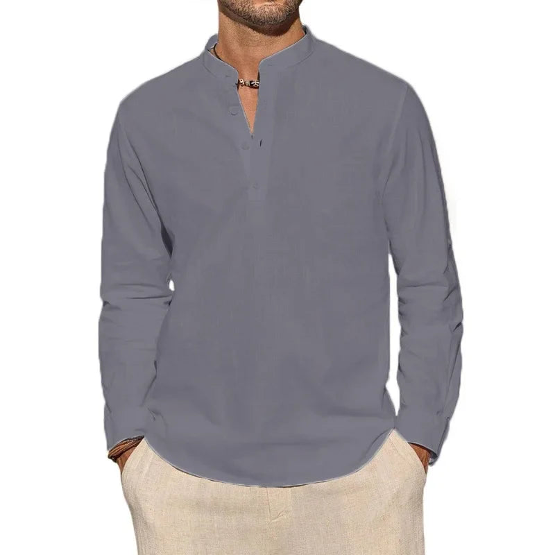 Camisa elegante de manga larga