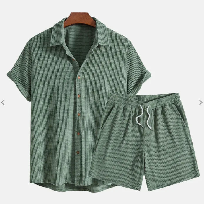 Elegante conjunto de verano de algodón