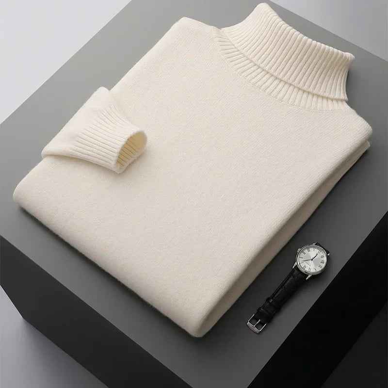 Jersey de cuello alto de lana Portofino