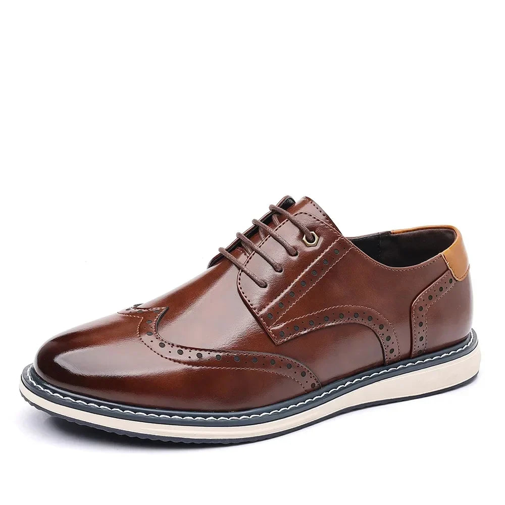 Elegantes zapatos Oxford de cuero