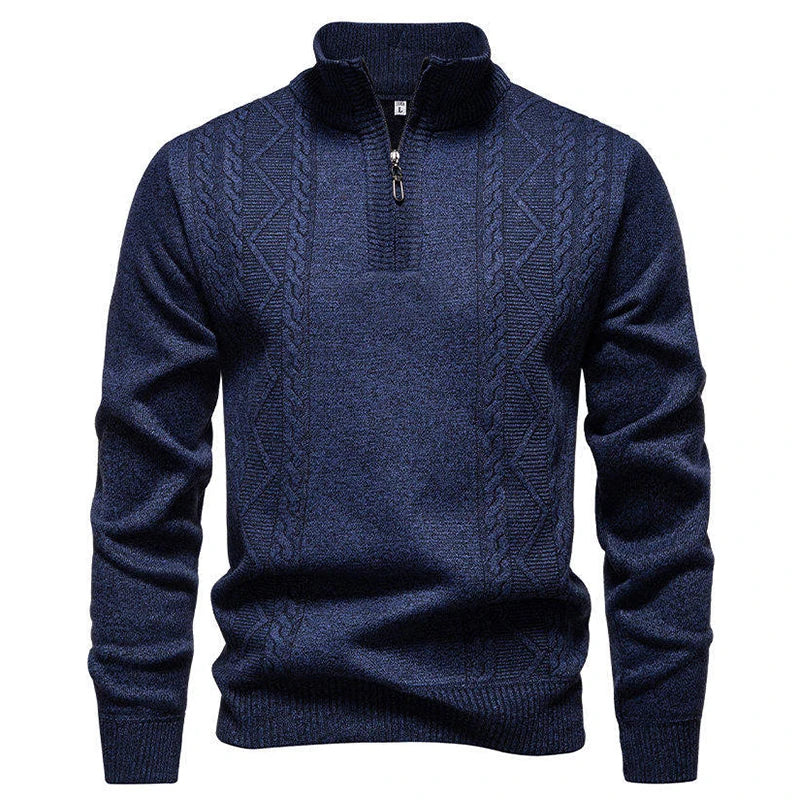 Jersey vintage de punto con cremallera
