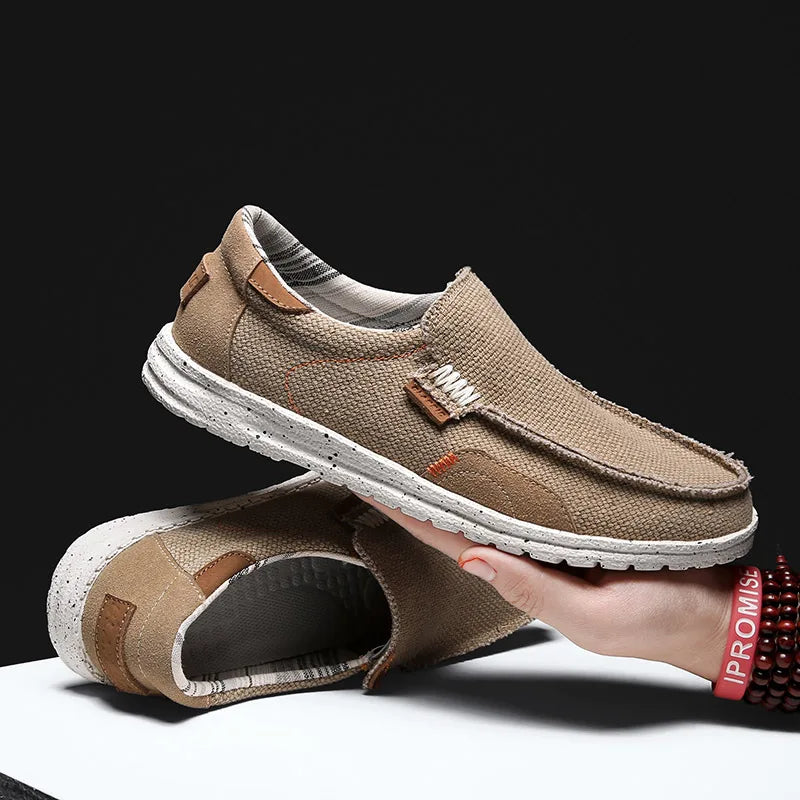 Mocasines elegantes de lona