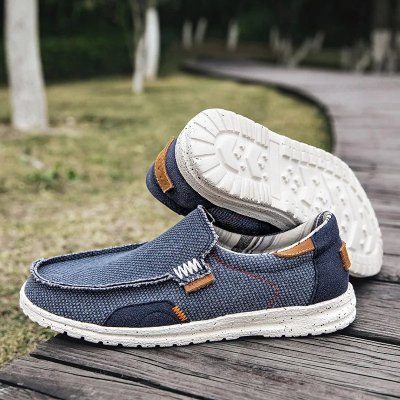 Mocasines elegantes de lona
