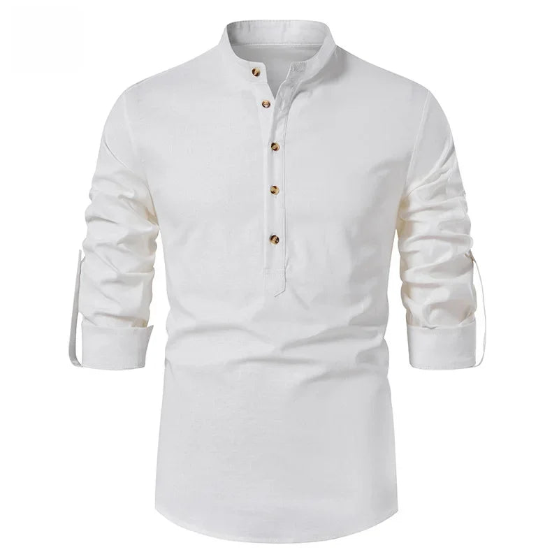 Elegante camisa de lino