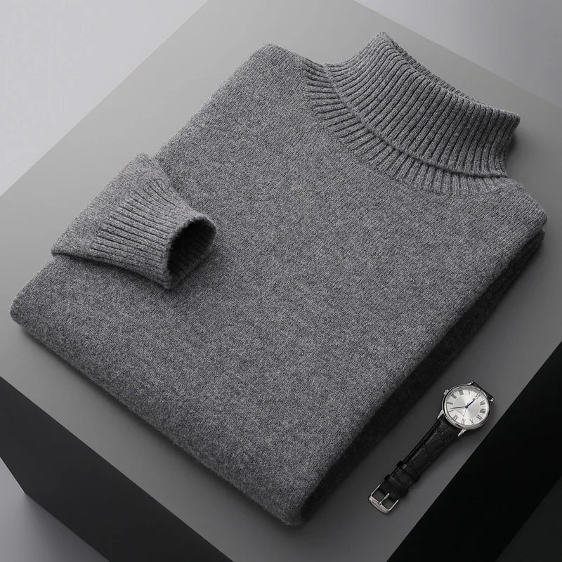 Jersey de cuello alto de lana Portofino