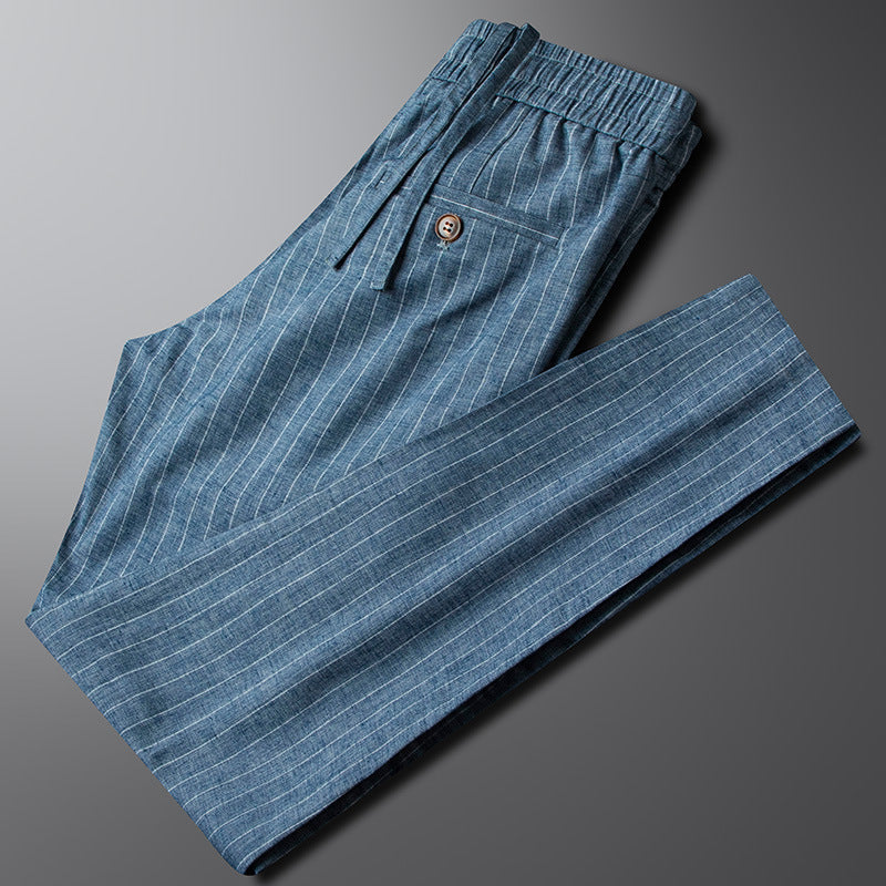 Elegantes pantalones de lino