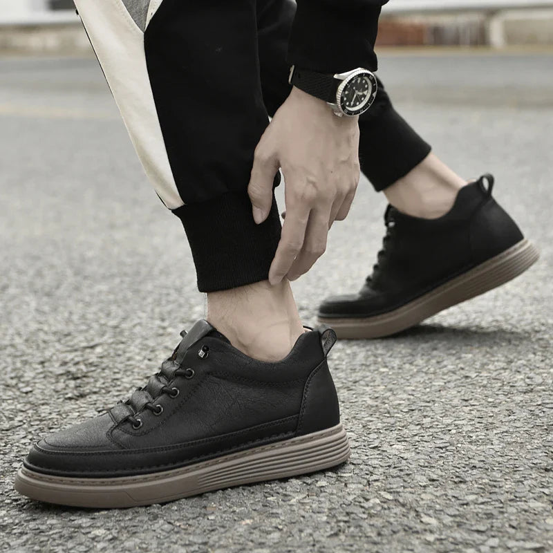 Zapatos Oxford elegantes de cuero alto