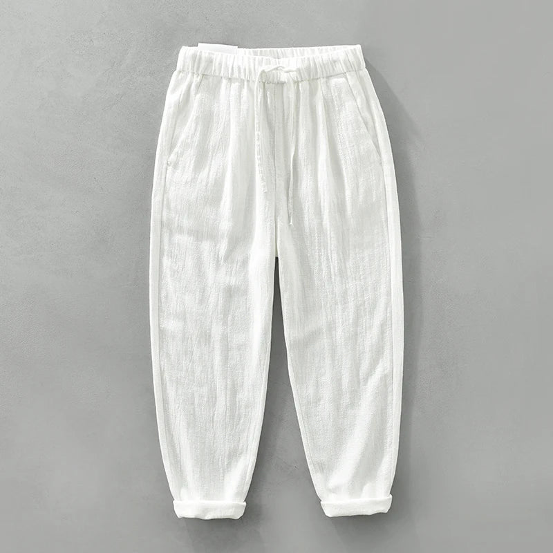 Pantalones casuales de lino