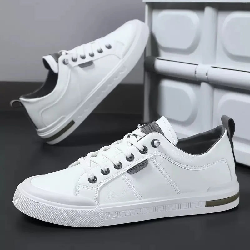 Elegantes zapatillas de piel