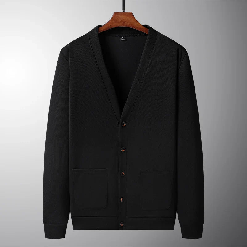Elegante cárdigan con cuello en V