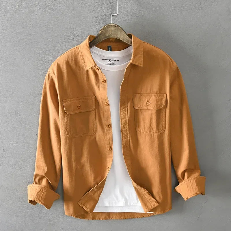 Elegante camisa de algodón