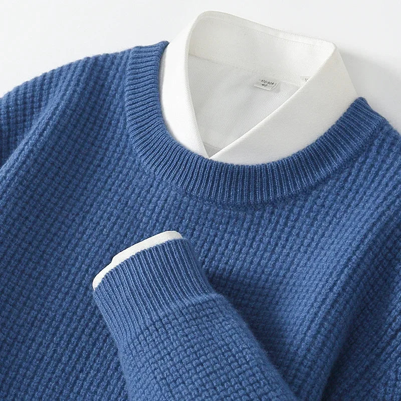 Elegante jersey de punto de cachemira
