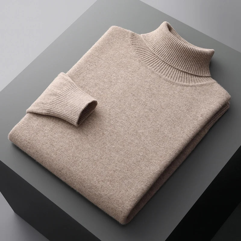 Jersey de cuello alto de lana merino Monaco