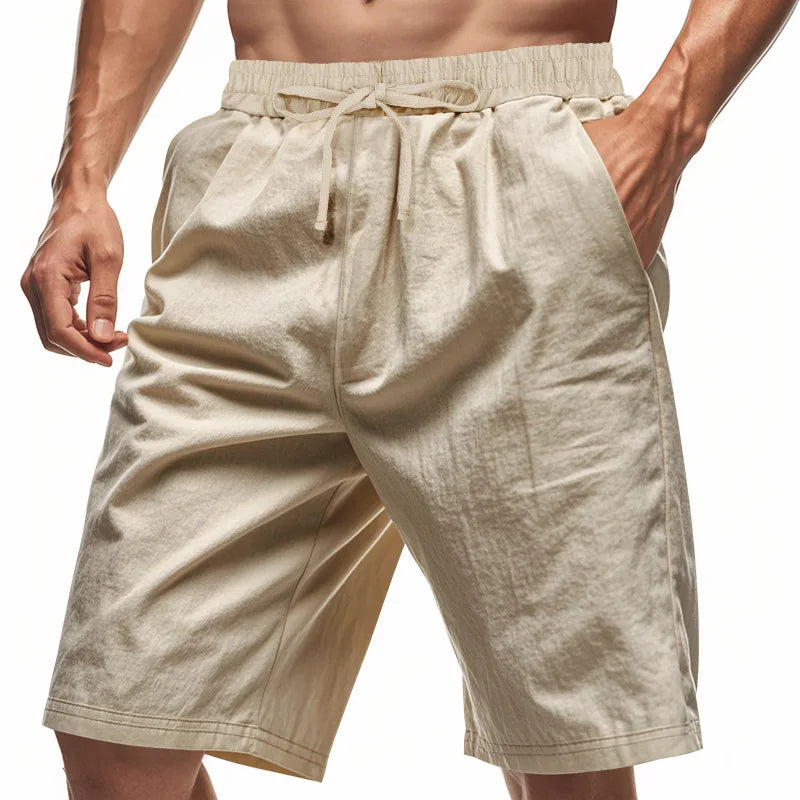 Pantalones cortos de verano de lino elegantes