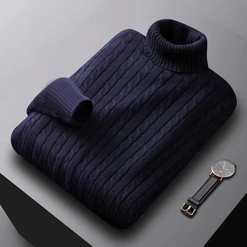 Jersey de cuello alto para hombre de primera calidad