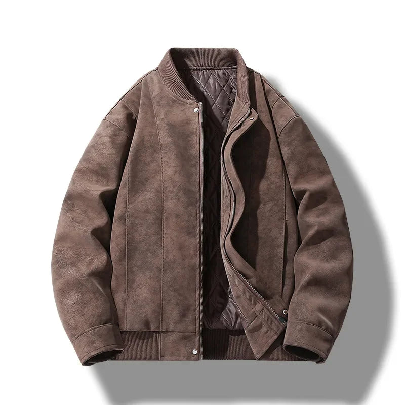 Elegante chaqueta de ante