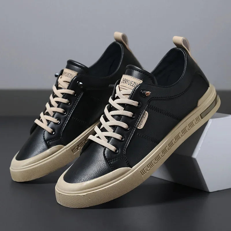 Elegantes zapatillas de piel