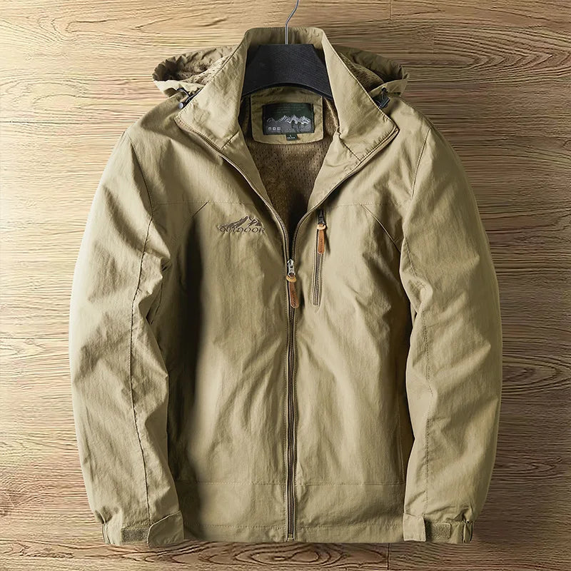 Elegante chaqueta cortaviento