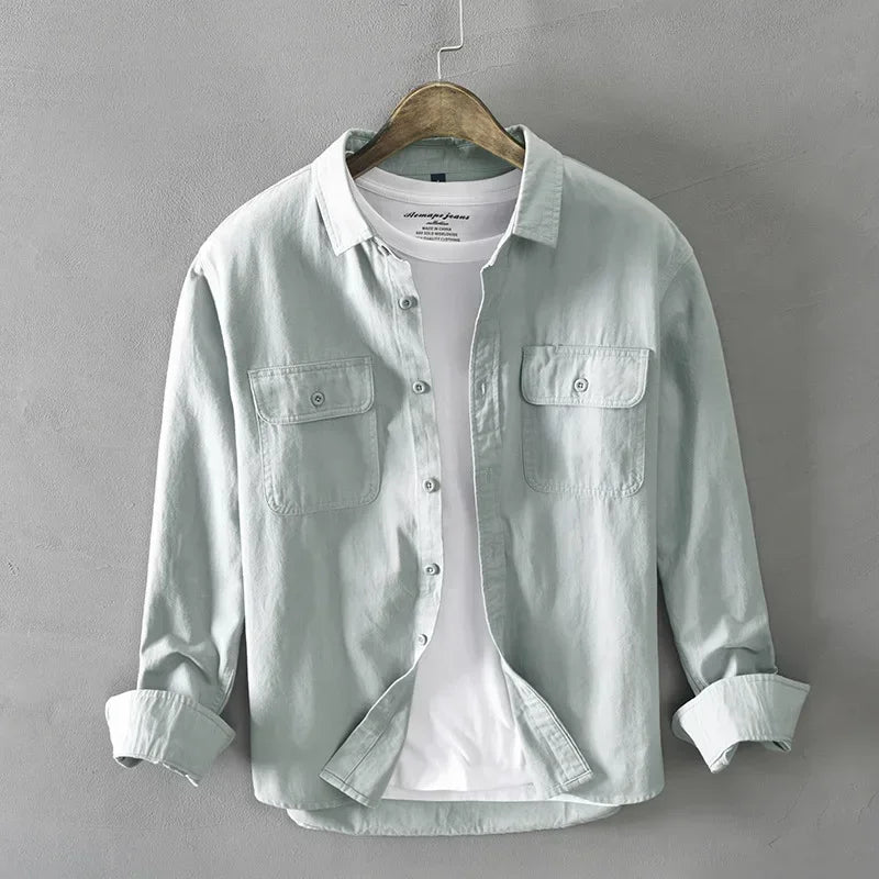 Elegante camisa de algodón