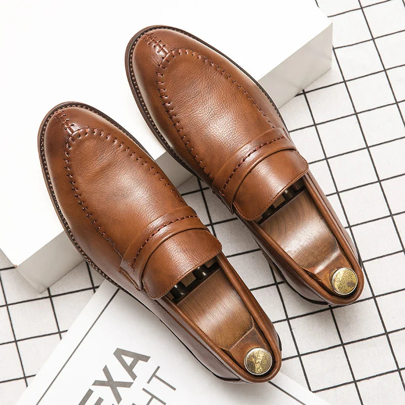 Mocasines de piel