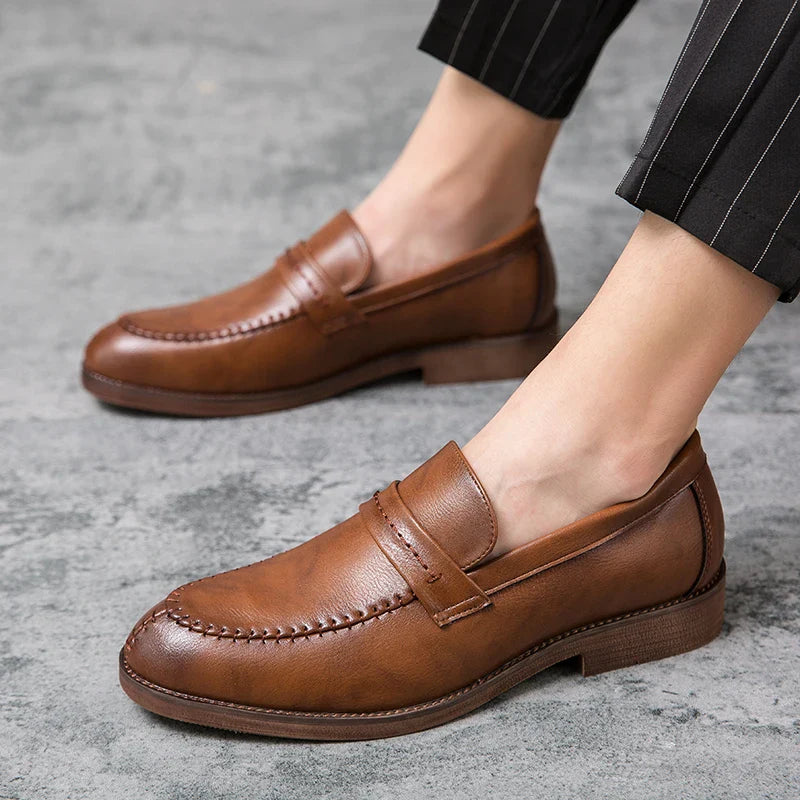 Mocasines de piel
