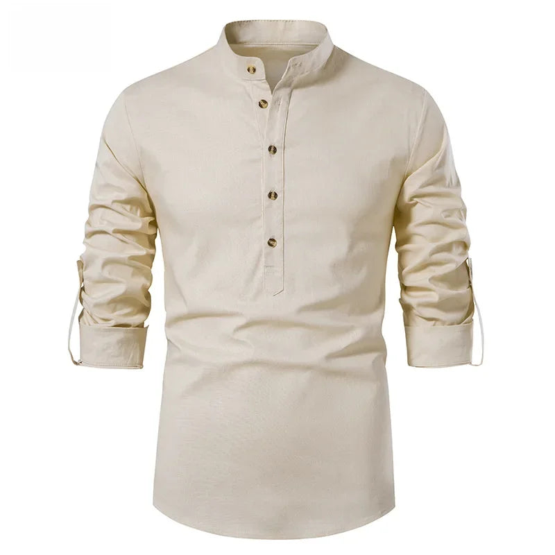 Elegante camisa de lino
