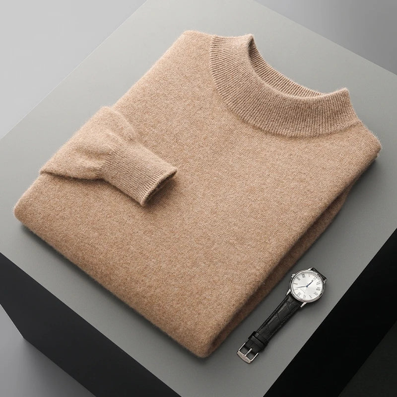 Jersey de cachemira con cuello alto