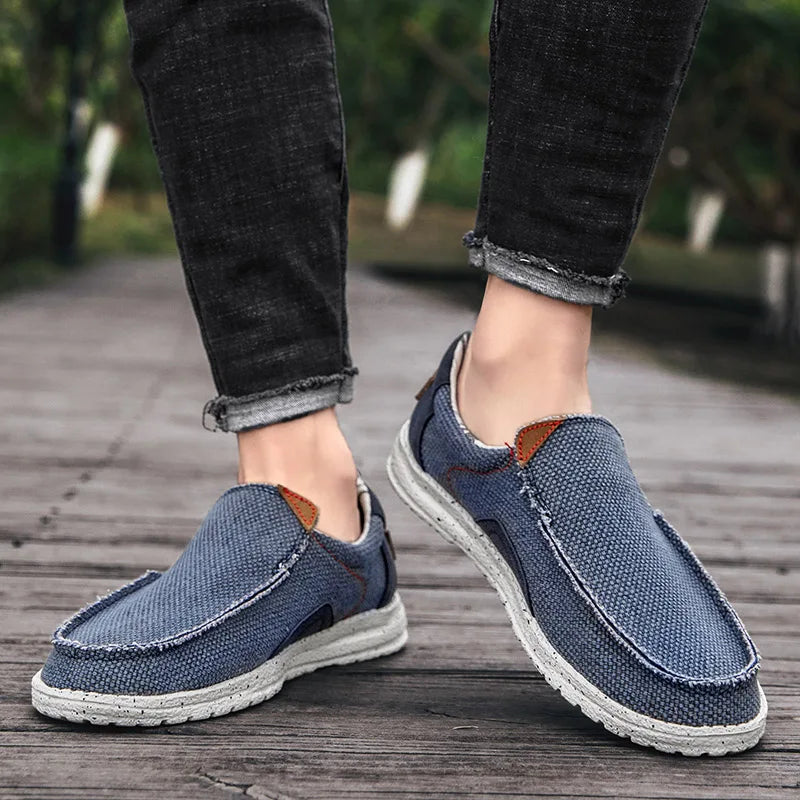 Mocasines elegantes de lona