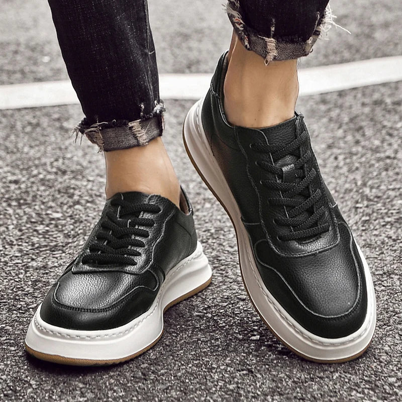 Cómodos zapatos de piel