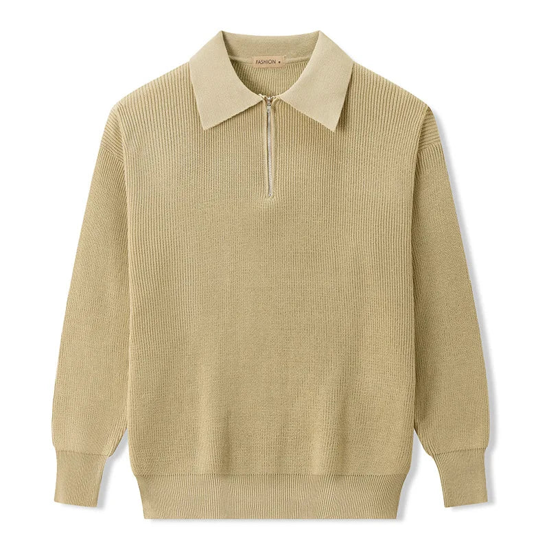 Elegante jersey de punto con cremallera