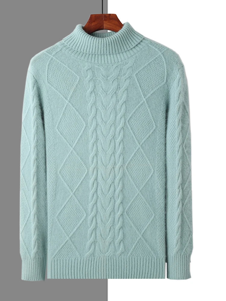 Elegante jersey de cachemira estampado