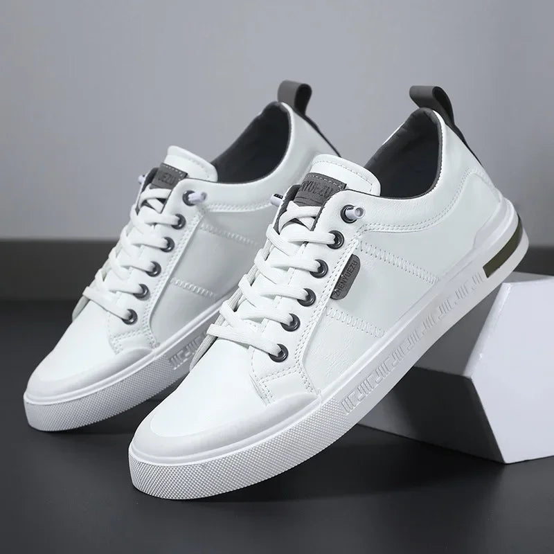 Elegantes zapatillas de piel
