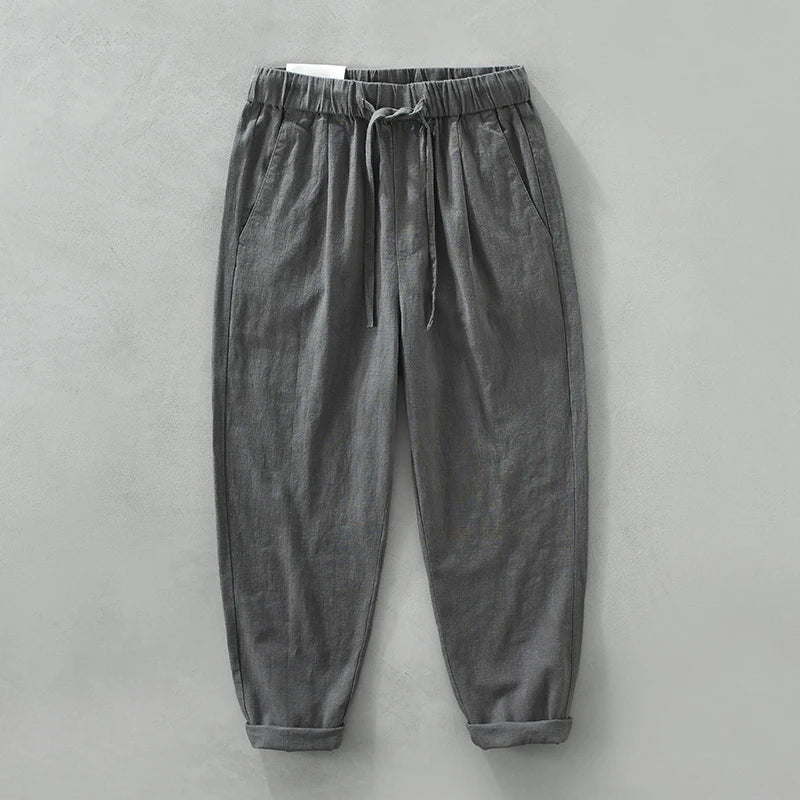 Pantalones casuales de lino
