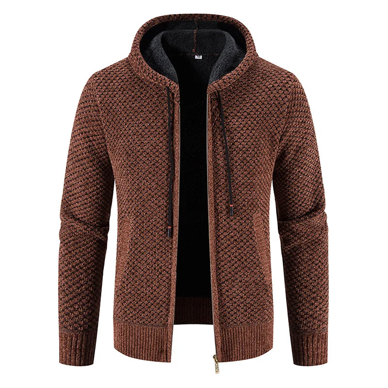 Cárdigan con capucha para hombre